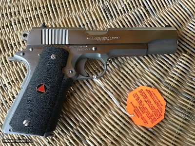 COLT DELTA “ELITE” 10MM CAL., 5” BARREL, STAINLESS, NEW UNFIRED IN THE BOX OWNERS MANUAL, HANG TAG, ETC. - Image 2 of 5