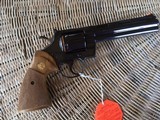 COLT PYTHON 357 MAGNUM, 6” ROYAL BLUE, MFG. IN THE 1980’S, NEW UNTURNED, UNFIRED IN THE BOX, WITH OWNERS MANUAL, HANG TAG, ETC. - 2 of 8