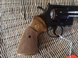 COLT PYTHON 357 MAGNUM, 6” ROYAL BLUE, MFG. IN THE 1980’S, NEW UNTURNED, UNFIRED IN THE BOX, WITH OWNERS MANUAL, HANG TAG, ETC. - 6 of 8