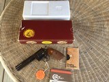 COLT PYTHON 357 MAGNUM, 6” ROYAL BLUE, MFG. IN THE 1980’S, NEW UNTURNED, UNFIRED IN THE BOX, WITH OWNERS MANUAL, HANG TAG, ETC.
