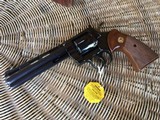 COLT PYTHON 357 MAGNUM, 6” BLUE, MFG. 1979, LIKE NEW IN THE BOX WITH OWNERS MANUAL, HANG TAG, ETC. - 3 of 5