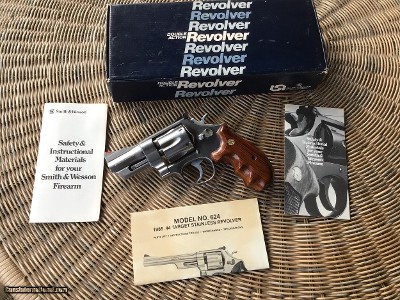 SMITH & WESSON 624, “LEW HORTON” 44 S&W CAL. 3” BARREL, STAINLESS, NEW UNFIRED IN THE BOX