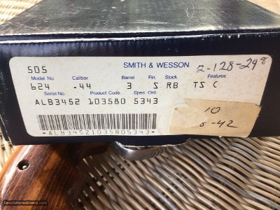 SMITH & WESSON 624, “LEW HORTON” 44 S&W CAL. 3” BARREL, STAINLESS, NEW UNFIRED IN THE BOX - Image 4 of 4