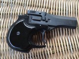 HIGH STANDARD DERRINGER 22 MAGNUM, BLUE, NEW IN THE BOX WITH OWNERS MANUAL, HANG TAG, ETC. - 2 of 6