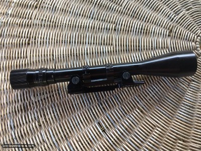 BAUCH & LOMB BALVAR-8, VARIABLE RIFLE SCOPE, WITH RINGS & MOUNTS, REGULAR CROSSHAIRS RETICLE, GLASS IS CLEAR AS THE DAY IT WAS MADE, ALL LIKE NEW - Image 3 of 4