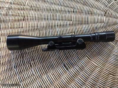BAUCH & LOMB BALVAR-8, VARIABLE RIFLE SCOPE, WITH RINGS & MOUNTS, REGULAR CROSSHAIRS RETICLE, GLASS IS CLEAR AS THE DAY IT WAS MADE, ALL LIKE NEW