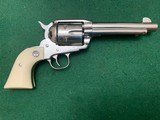 RUGER VAQUERO 45 COLT, GLOSS STAINLESS, 5 1/2” BARREL, HIGH COND. IN THE BOX WITH OWNERS MANUAL - 3 of 5