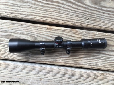 SIMMONS BLAZER 3X-9X-40 VARIABLE, DUPLEX CROSS HAIRS RETICLE, RIFLE SCOPE, LIKE NEW WITH RINGS