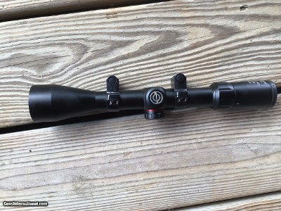 SIMMONS BLAZER 3X-9X-40 VARIABLE, DUPLEX CROSS HAIRS RETICLE, RIFLE SCOPE, LIKE NEW WITH RINGS - Image 2 of 3