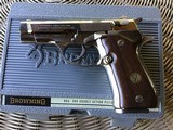 BROWNING BDA 380 CAL. NICKEL, VERY HARD TO FIND IN NICKEL, NEW UNFIRED IN THE BOX WITH OWNERS MANUAL & 2 MAG.’S - 4 of 4