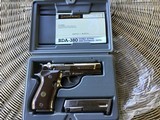 BROWNING BDA 380 CAL. NICKEL, VERY HARD TO FIND IN NICKEL, NEW UNFIRED IN THE BOX WITH OWNERS MANUAL & 2 MAG.’S