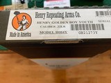 HENRY GOLDEN BOY YOUTH 22LR., 17” BARREL, LOP 14”, NEW IN THE BOX - 5 of 5