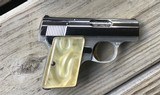 BROWNING BELGIUM BABY 25 AUTO, BRIGHT NICKEL, GOLD TRIGGER, EXC. COND. WITH BROWNING ZIPPER POUCH - 3 of 4