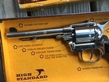 HIGH STANDARD DOUBLE NINE, 22 LR., 5 1/2” BARREL “RARE BRIGHT NICKEL” NEW IN THE BOX WITH ALL THE PAPERS - 2 of 6