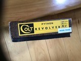 COLT PYTHON 6” BRIGHT NICKEL, MFG. 1971, NEW UNFIRED, UNTURNED IN THE BOX WITH OWNERS MANUAL, HANG TAG,, COLT LETTER, SCREW DRIVER IN ENVELOPE, ETC. - 5 of 6