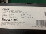 BROWNING CITORI 625 410 GA., FEATHER, 28” INVECTOR BARRELS, 3” CHAMBER, NEW IN THE BOX WITH OWNERS MANUAL - 5 of 5