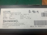 BROWNING CITORI 20 GA., MAPLE LIGHTNING, 26” INVECTOR PLUS BARRELS, 3” CHAMBER, 2012 SHOT SHOW GUUN, NEW IN THE BOX WITH OWNERS MANUAL - 5 of 5