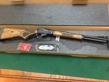 MARLIN 1895 GUIDE GUN 45-70 CAL., 19” BARREL, BLUE, WITH LAMINATE STOCK, NEW IN THE BOX WITH OWNERS MANUAL - 1 of 5