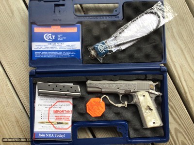 COLT GOVERNMENT 38 SUPER
“TALO” “BRIAN POWLY LIMITED EDITION #232 OF 300, 38 SUPER CAL”
5” BARREL, BRUSHED STAINLESS, NEW IN THE BOX