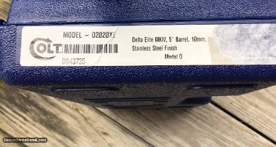 COLT DELTA ELITE 10MM CAL. 5” BARREL, NEW UNFIRED IN THE BOX - Image 4 of 4