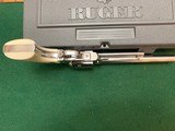RUGER VAQUERO 44 MAGNUM, 7 1/2” BARREL, GLOSS STAINLESS FINISH, HIGH COND. IN THE BOX WITH OWNERS MANUAL, ETC. - 3 of 5