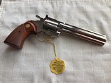 COLT DIAMONDBACK 22 LR.., 6” BRIGHT NICKEL, NEW UNFIRED IN THE BOX, WITH OWNERS MANUAL, HANG TAG, COLT LETTER, ETC. - 2 of 4