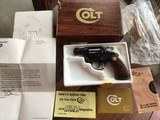 COLT DETECTIVE SPECIAL, SCARCE 32 LC. CAL.. 2” BLUE, MFG. 1978, NEW UNFIRED IN THE BOX WITH OWNERS MANUAL, HANG TAG, COLT LETTER, ETC. - 1 of 7