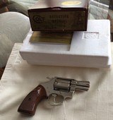 COLT DETECTIVE SPECIAL, 38 SPC. CAL., 2” BARREL, SCARCE BRIGHT NICKEL, NEW UNFIRED IN THE BOX WITH OWNERS MANUAL, HANG TAG - 4 of 4