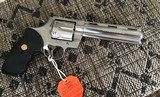 COLT ANACONDA 44 MAGNUM, 6” STAINLESS, NEW IN THE COLT PICTURE BOX WHICH THE EARLY ANACONDAS CAME IN - 2 of 6