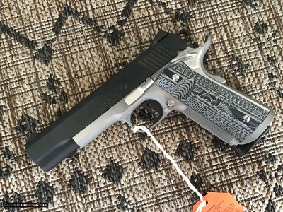 COLT SERIES 70 NATIONAL MATCH 45 ACP,“ONE OF 50” MFG IN THE COLT CUSTOM SHOP, STAINLESS. FRAME, BLUE SLIDE, FRONT NIGHT SIGHT - Image 4 of 6