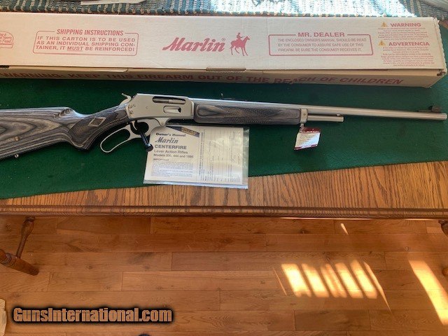 MARLIN 1895 MXLR, 450 MARLIN CAL., JM STAMPED, 24” BARREL, STAINLESS ...