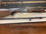 BROWNING A-5, LIGHT-20 GA., 28” MOD CHOKE, MFG. 1981, HAS A SCRATCH ON LEFT SIDE OF THE STOCK, IN THE ORIGINAL BOX - 1 of 5
