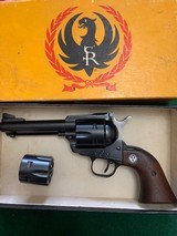 RUGER BLACKHAWK CONVERTIBLE 3 SCREW, 357 MAGNUM/ 9 MM, 4 5/8” BARREL, SN 31-40498, 99% COND. IN THE BOX - 1 of 5