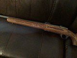 RUGER 77 MARK II, 223 CAL., 26” HEAVY BARREL, GRAYED STAINLESS ACTION WITH BROWN LAMINATE STOCK 99+% COND. - 6 of 9