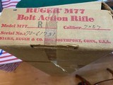 RUGER 77R, 7X57 CAL. WITH RINGS NEW IN THE BOX - 6 of 6