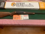 HENRY SINGLE SHOT RIFLE 450 BUSHMASTER CAL., WALNUT STOCK, NEW IN THE BOX - 1 of 5