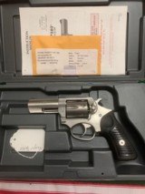 RUGER SP 101, 327 FEDERAL CAL., 3” STAINLESS, HIGH COND IN THE BOX WITH OWNERS MANUAL, ETC.