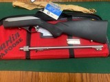 MARLIN MODEL 70 PAPOOSE 22 LR. STAINLESS, NEW IN THE BOX WITH ZIPPER CASE - 3 of 5