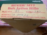 RUGER 77 RT ( MONTANA RANCH RIFLE ) 257 ROBERTS CAL., 24” TAPERED BARREL, ROUND TOP RECEIVER (EXTREMELY RARE) NEW IN THE BOX WITH OWNERS MANUAL - 5 of 5