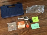COLT SAA ARMY 45 LC. 4 3/4” BARREL, BRIGHT NICKEL, NEW UNFIRED, UNTURNED 100% COND. IN THE BOX WITH OWNERS MANUAL & HANG TAG - 1 of 4