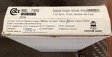 COLT SAA ARMY COLT CUSTOM SHOP GUN, 45 LC., 7 1/2” BARREL, CASE COLOR & BLUE, NEW UNFIRED, UNTURNED 100% COND. IN THE CUSTOM SHOP BOX WITH WHITE OUTER - 5 of 5