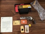 COLT PYTHON 357 MAGNUM 6” BRIGHT NICKEL MFG. 1971, NEW IN THE BOX, NO TURN LINE, COME WITH OWNERS MANUAL, HANG TAG, COLT LETTER, COLT SCREWDRIVER, ETC - 1 of 4