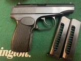 MAKAROV 9MM EAST GERMAN, NO IMPORT MARKS, 2 MAGAZINES, MATCHING SERIAL NUMBERS, WITH HOLSTER, VERY HIGH COND. - 3 of 4