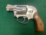 SMITH & WESSON MODEL 38-1, BODY GUARD AIRWEIGHT, 38 SPC. 2” NICKEL