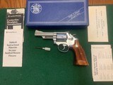 SMITH & WESSON 66-1, 357 MAGNUM, 4” BARREL, TARGET TRIGGER, TARGET HAMMER, IN THE BOX WITH OWNERS MANUAL - 1 of 5
