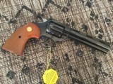 COLT DIAMONDBACK 22 LR., 6” BLUE, NEW UNFIRED, UNTURNED, 100% COND. IN THE BOX WITH OWNERS MANUAL, HANG TAG, COLT LETTER, ETC. - 3 of 5
