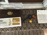 COLT DIAMONDBACK 22 LR., 6” BLUE, NEW UNFIRED, UNTURNED, 100% COND. IN THE BOX WITH OWNERS MANUAL, HANG TAG, COLT LETTER, ETC.