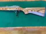 RUGER 77/22 ALL WEATHER 22 LR. GRAYED STAINLESS WITH BROWN LAMINATE STOCK, 99% COND. - 3 of 4