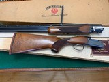 RUGER RED LABEL 20 GA.,26” SKEET & SKEET, BEAUTIFUL BURL WALNUT WOOD, 99% COND. IN THE BANJO BOX WITH OWNERS MANUAL - 1 of 4
