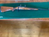RUGER 77/22, 22 LR. CAL., WALNUT STOCK WITH RINGS, EXC. COND - 1 of 5